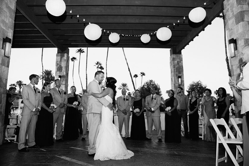 First Dance in black and white