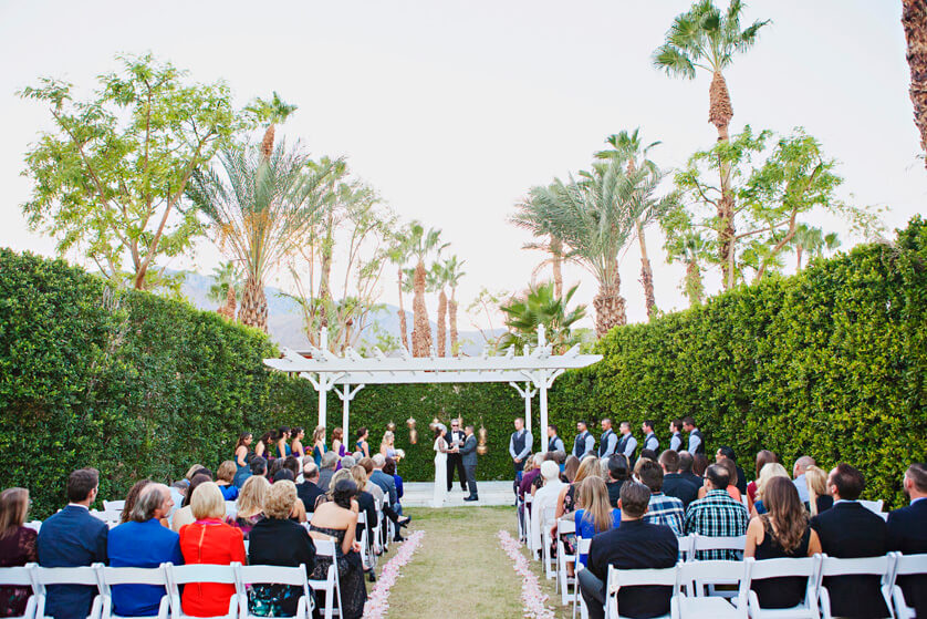 Ceremony lawn at Riviera Hotel Palm Springs