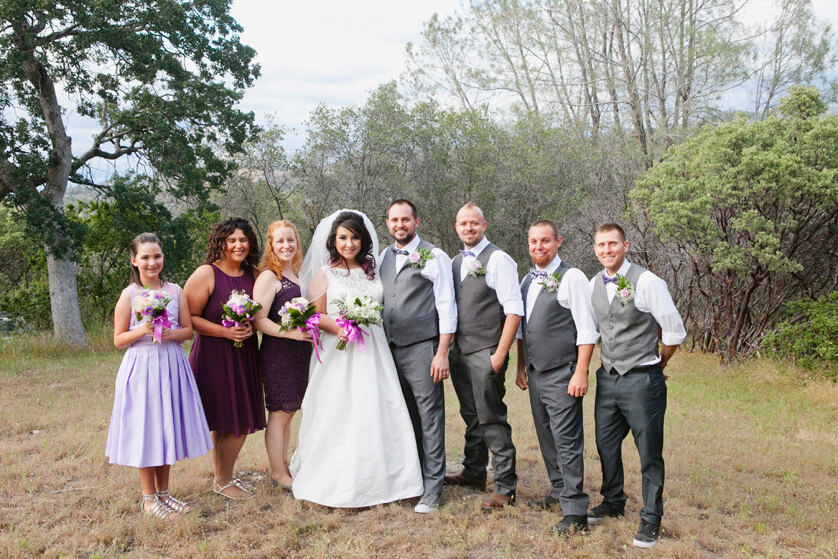 Family, Portraits, Wedding, Ceremony, Bridal party, Fun, Rustic, Yosemite, home