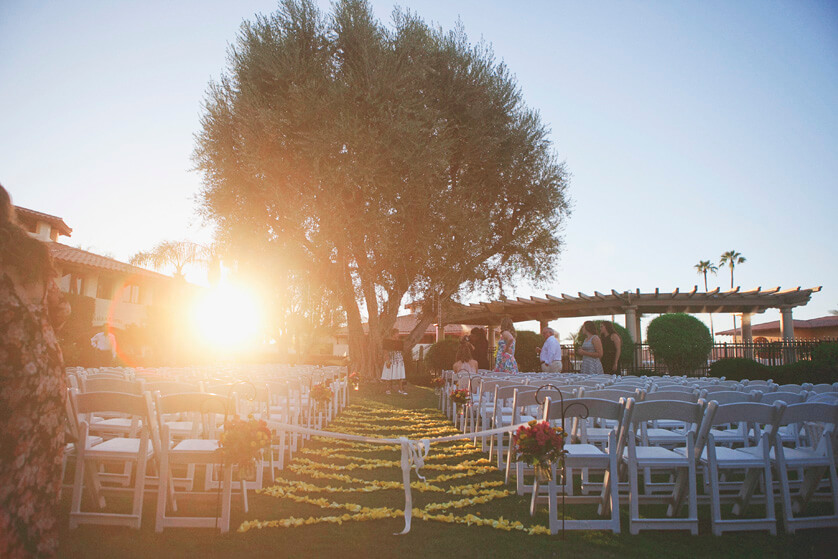 Indian Wells, Ceremony, Lawn, Sunset, Olive tree, perfect, venue, California, Photography