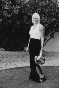 Bridal portrait in black and white in Palm Springs ca.