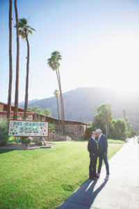 Palm Springs LGBT Wedding downtown portraits