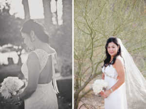 Wedding Dress, beautiful dress, White dress, Open back, desert chic, veil, bouquet, white bouquet, Outdoor ceremony, desert