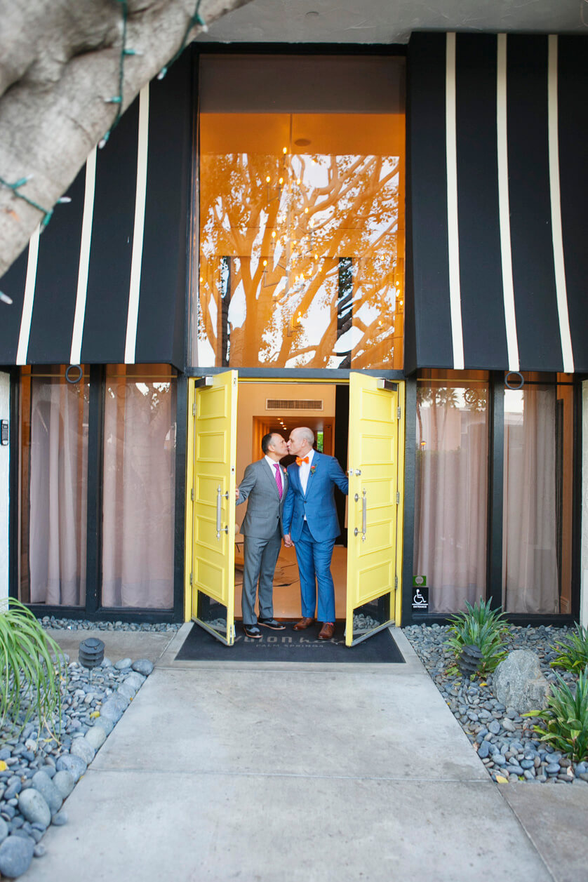 Avalon Doors, Yellow doors, Avalon, Palm Springs, Weddings Palm springs, wedding photography