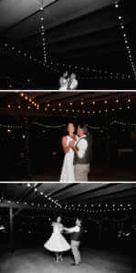 The couple dance their first dance together as husband and wife