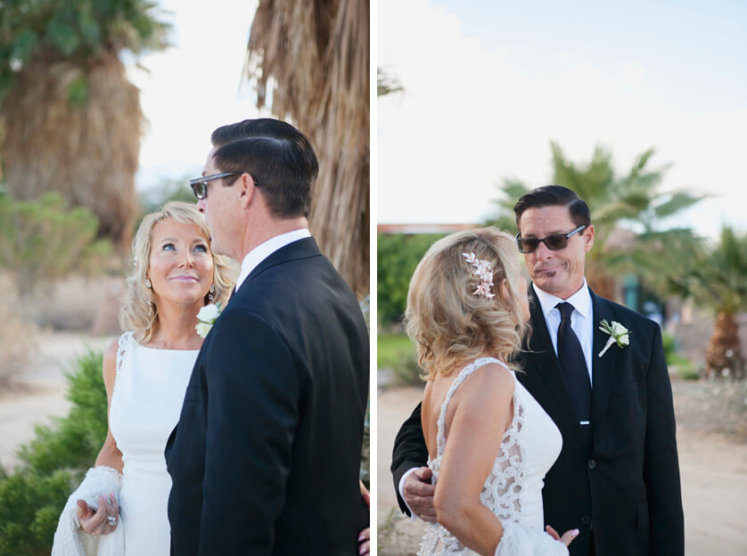 Candid moments between bride and groom
