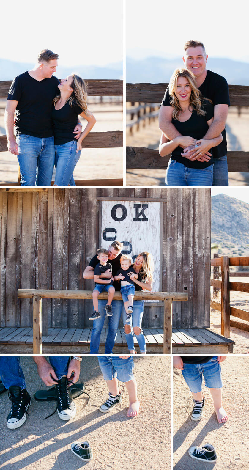Family portraits in Pioneertown, Yucca Valley, Ca