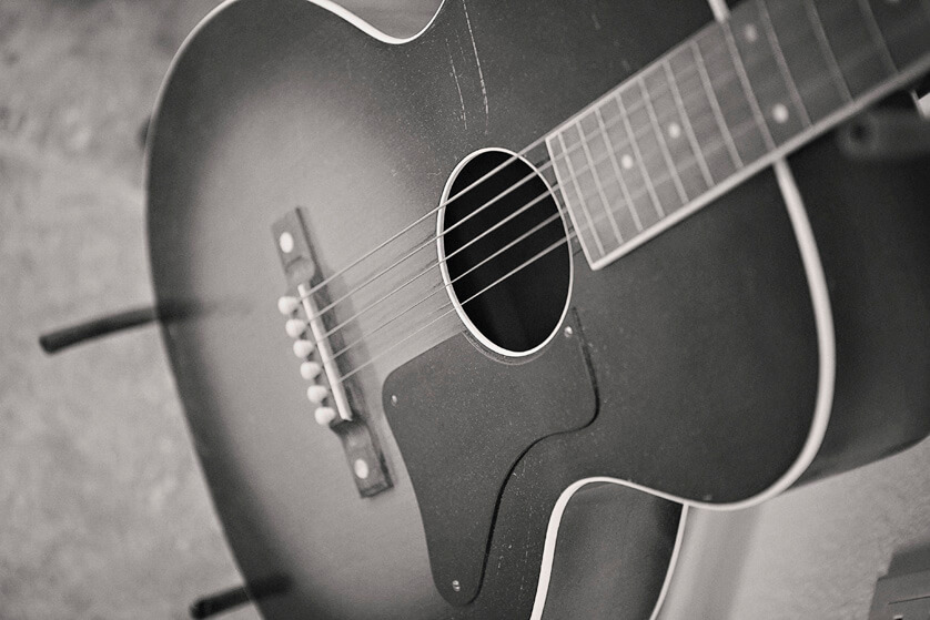 guitar belonging to Rowland Salley
