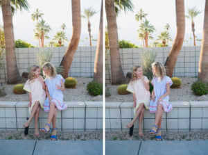 Fun family photo session in Palm Springs