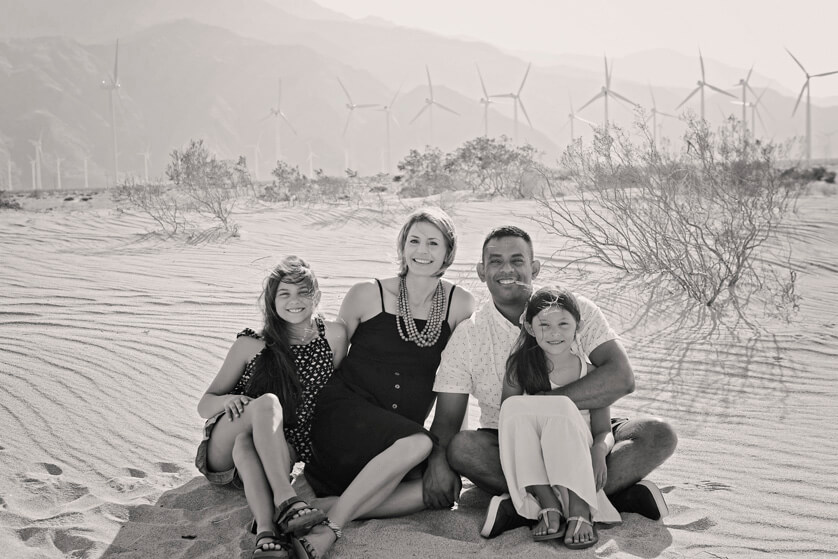Palm Springs family photo session