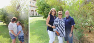 Family photos at Hyatt Indian Wells