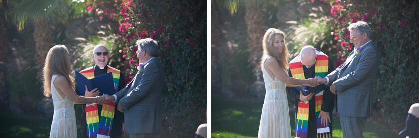 Wedding ceremony, Palm Springs wedding