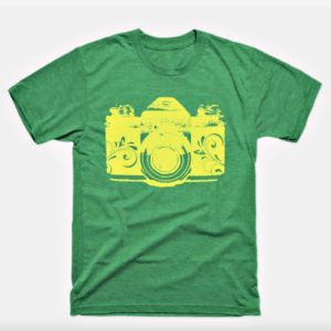 Vintage camera t-shirt design