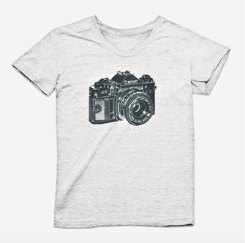 Film Canon Camera graphic t-shirt