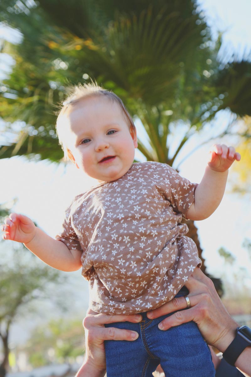 Candid baby photos in Palm Springs Park