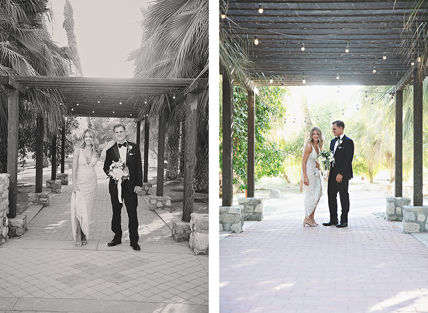 Couples portraits around the ceremony site grounds