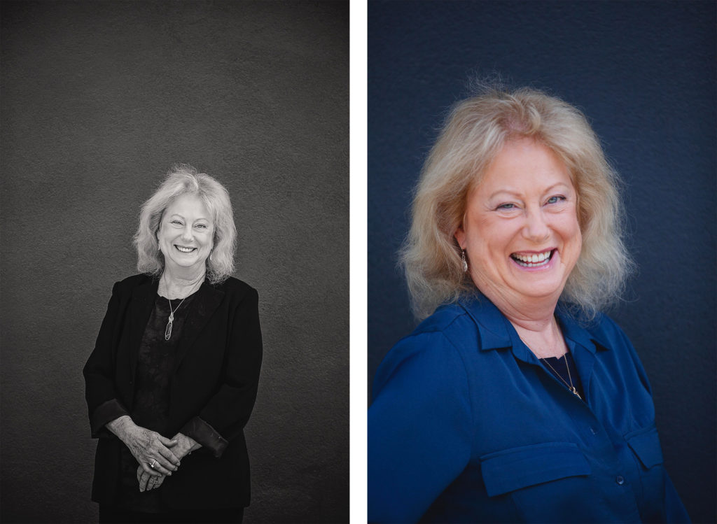 Two lovely photos of an older woman with a beautiful and friendly smile