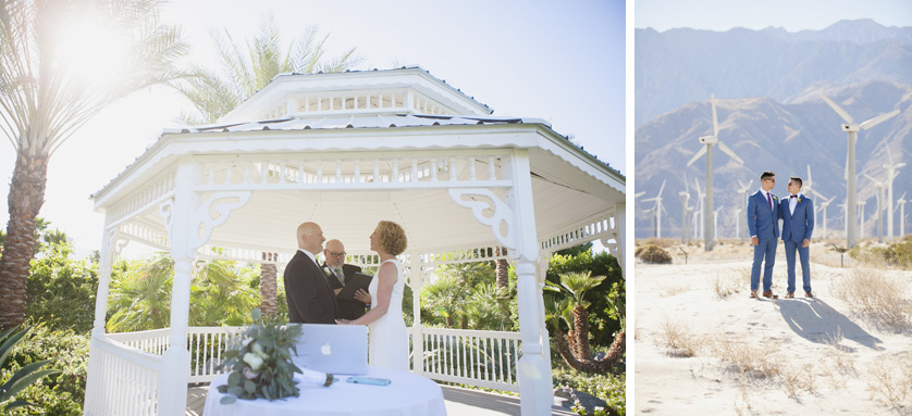 Light and airy photos of couples elopements in Palm Springs area