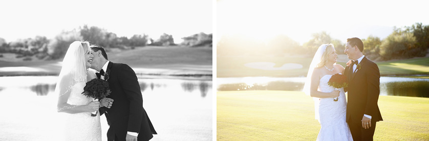 Golf course wedding photos