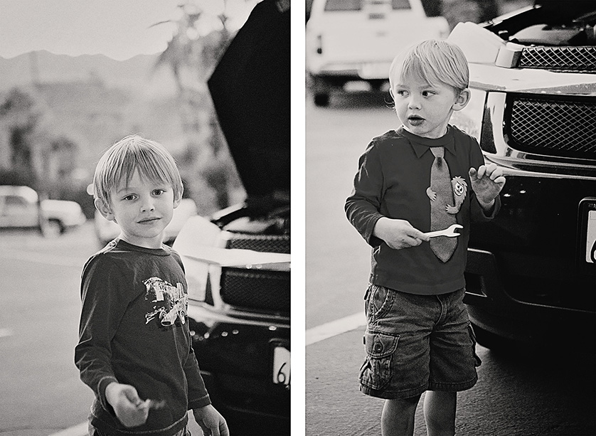 Candid moments of two little boys