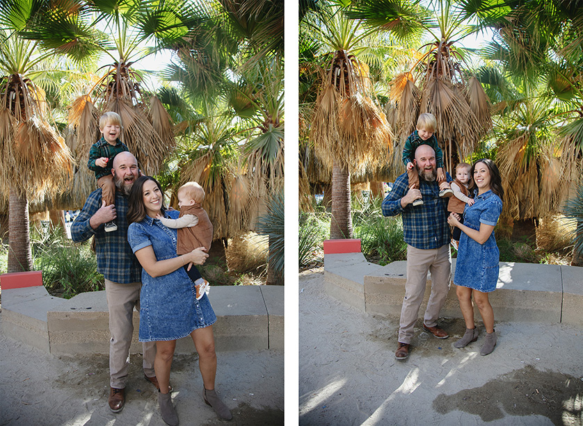 Fun family photos in the park