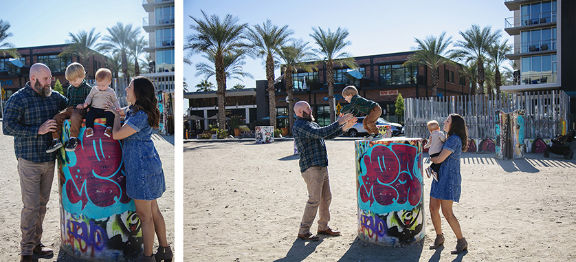 graffiti park family portraits