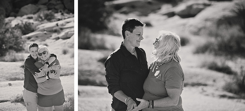 Sweet Joshua Tree engagement photos