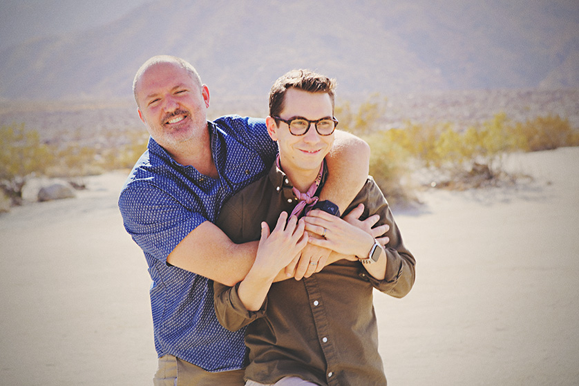 Two gentlemen in the desert