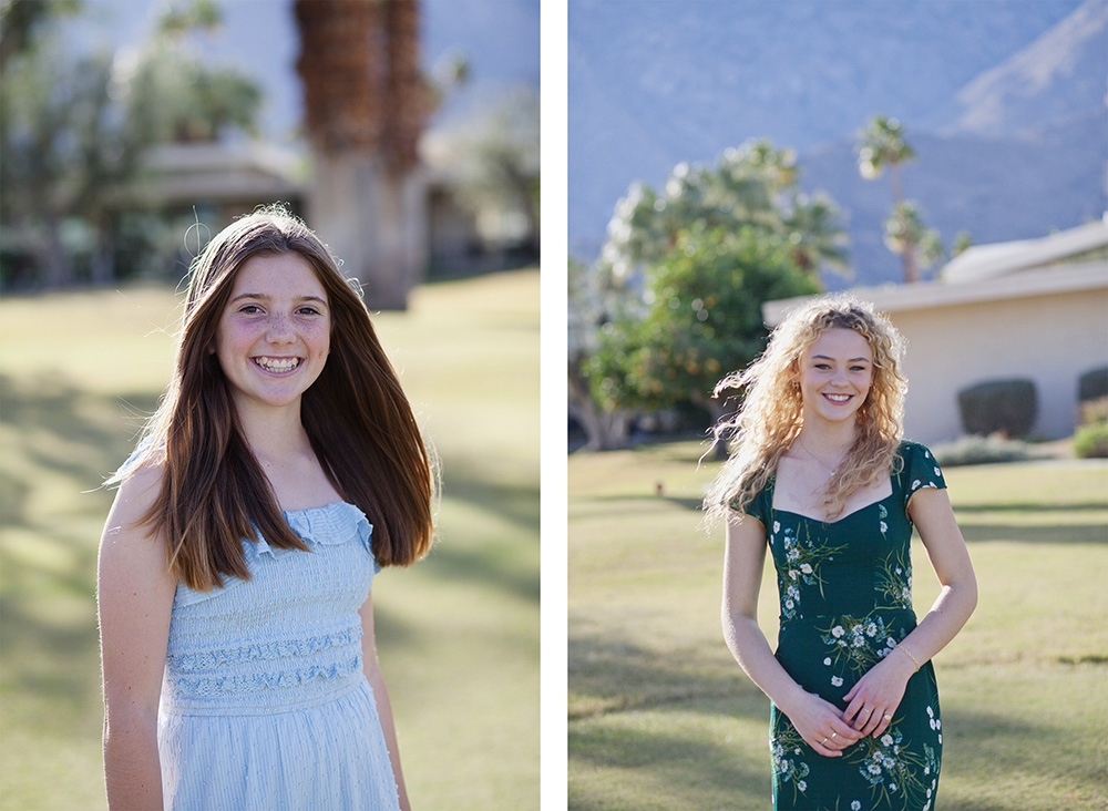 Individual senior portraits on the golf course — fresh, youthful, and full of Palm Springs sunshine.