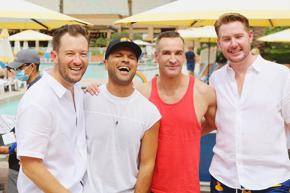 Fun group photo of guests laughing